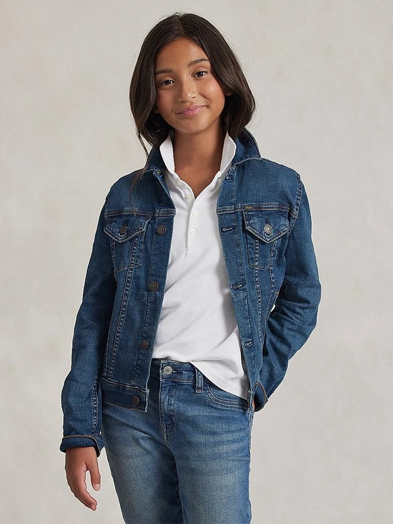 商品Ralph Lauren|Little Girl's & Girl's Denim Trucker Jacket,价格¥682,第3张图片详细描述