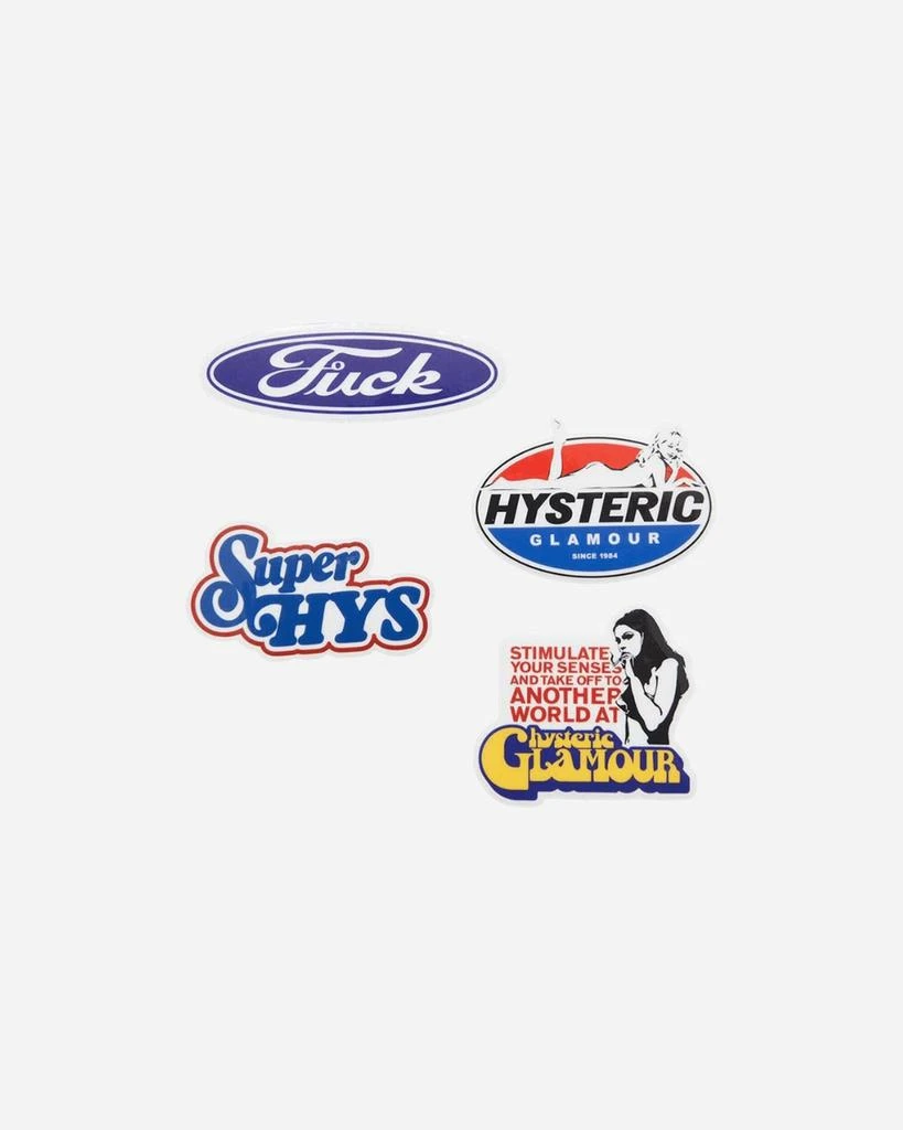 商品Hysteric Glamour|Hysteric Garage Sticker Pack Multicolor,价格¥84,第3张图片详细描述