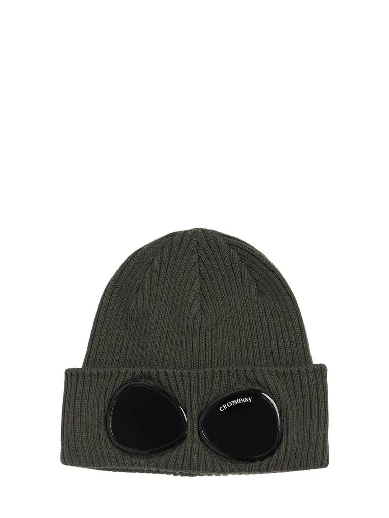 商品C.P. Company|Wool Rib Knit Beanie W/goggles,价格¥732,第1张图片