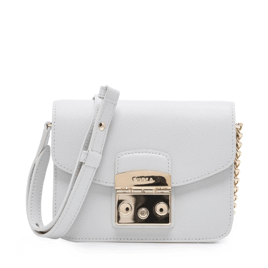 商品[国内直发] Furla|FURLA 浅灰色女生单肩包 WB00217ARE000-CRY00,价格¥1288,第1张图片