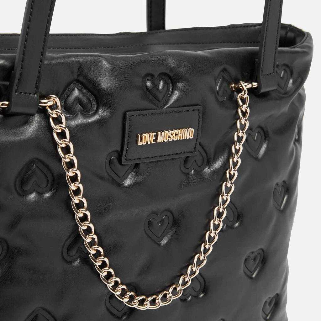 商品Love Moschino|Love Moschino Heart Quilted Faux Leather Tote Bag,价格¥1055,第4张图片详细描述