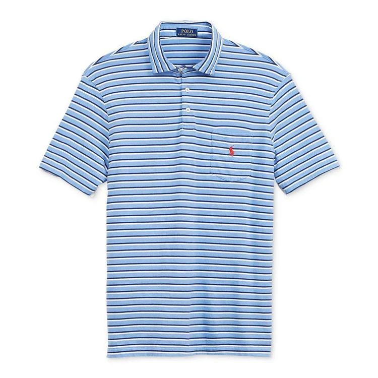 商品Ralph Lauren|Men's Big & Tall Classic-Fit Striped Cotton Polo,价格¥301,第5张图片详细描述