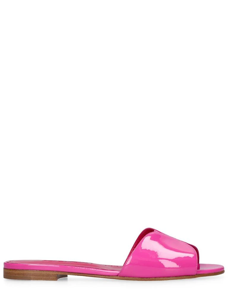 商品Manolo Blahnik|10mm Houramu Patent Leather Flats,价格¥2964,第1张图片