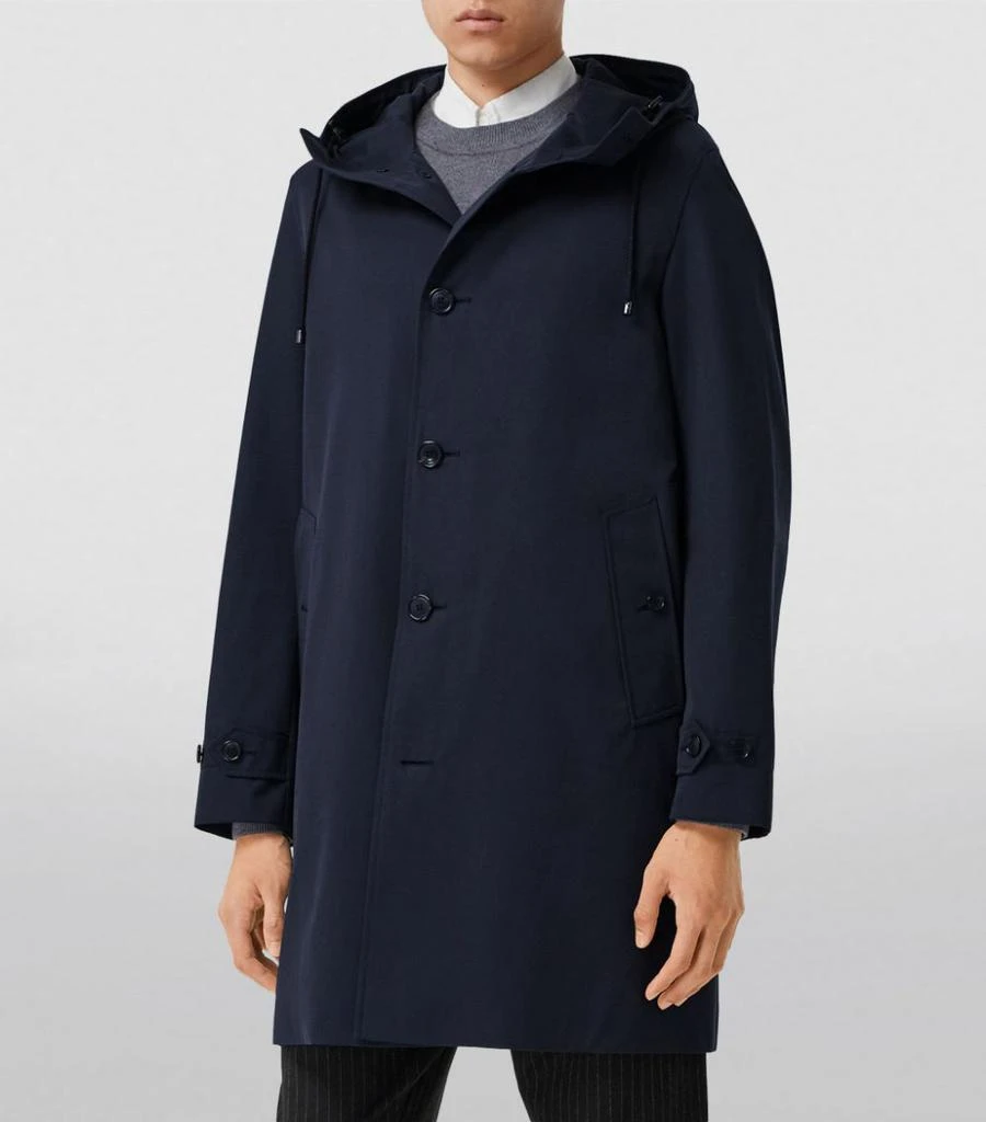商品Burberry|Single-Breasted Hooded Coat,价格¥17953,第5张图片详细描述