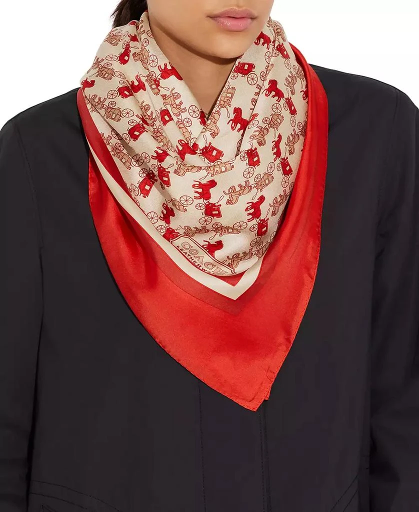 商品Coach|Women's Horse and Carriage Bandana,价格¥721,第4张图片详细描述