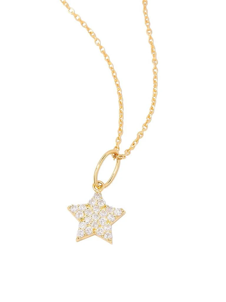 商品brook & york|Adeline 14K-Yellow-Gold Vermeil & Cubic Zirconia Star Pendant Necklace,价格¥814,第3张图片详细描述