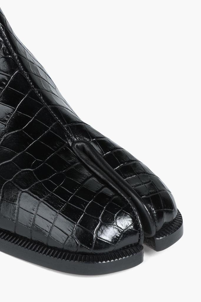 Tabi split-toe croc-effect leather ankle boots商品第4张图片规格展示