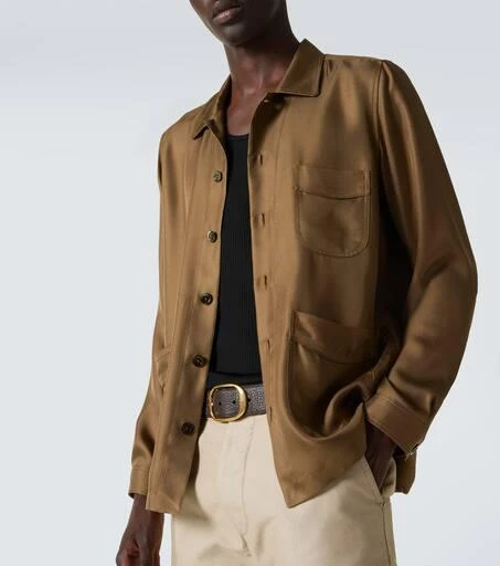 商品Tom Ford|Silk twill overshirt,价格¥12354,第5张图片详细描述