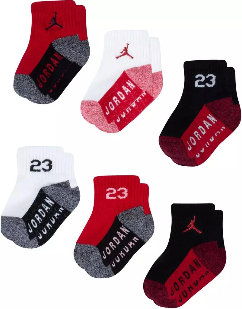 商品Jordan|Jordan Toddler No Slip Ankle Socks - 6 Pack,价格¥124,第1张图片