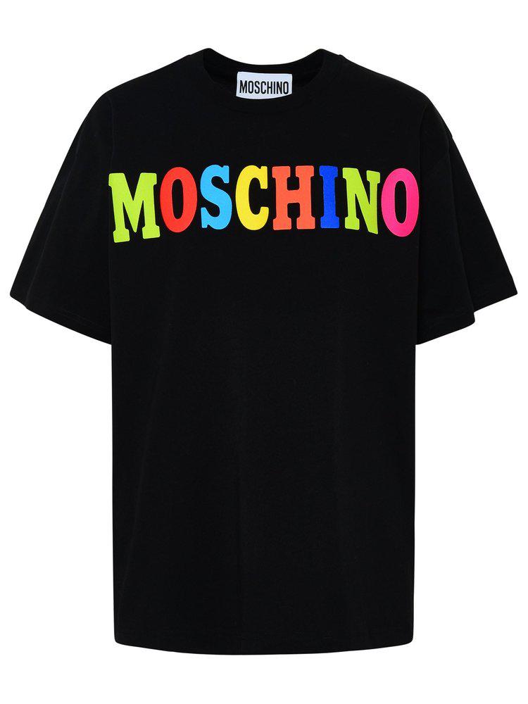 Moschino Logo Printed Crewneck T-Shirt商品第1张图片规格展示