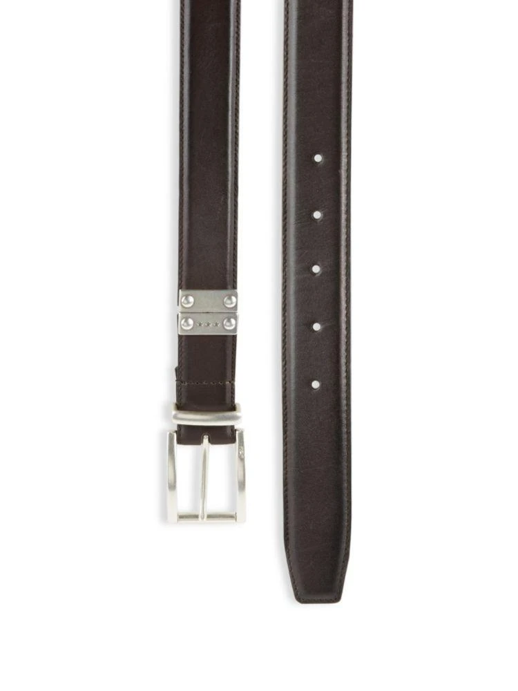 商品John Varvatos|Leather Feather Edge Belt,价格¥152,第2张图片详细描述