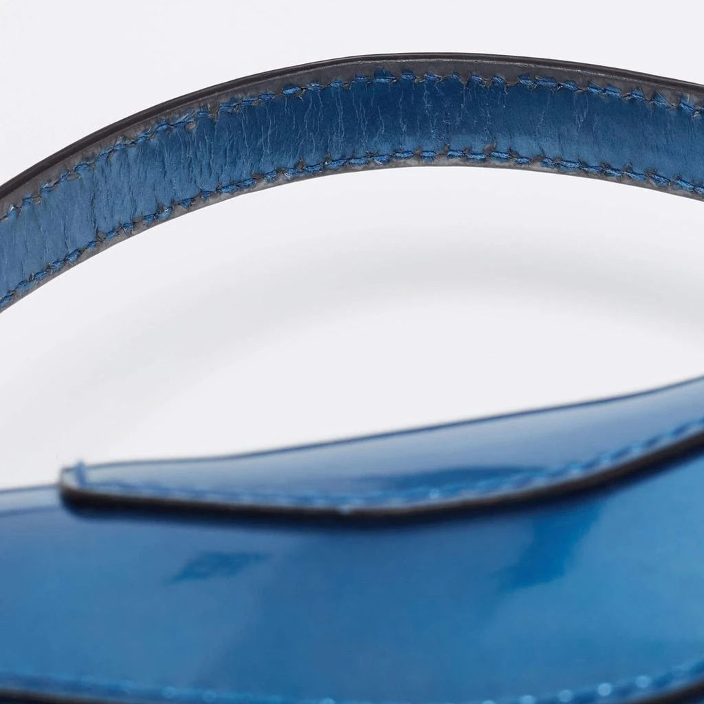 Bvlgari Blue Laminated Leather Serpenti Forever Flap Top Handle Bag 商品