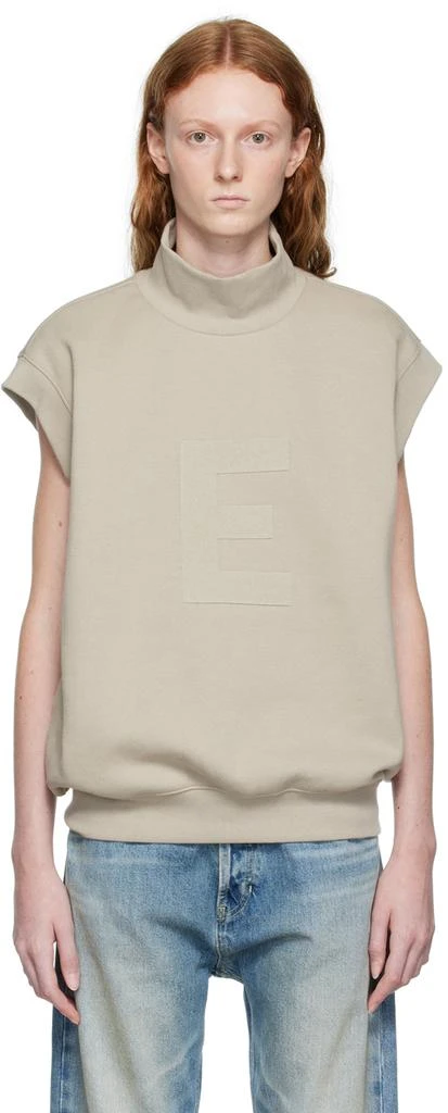商品Essentials|Gray Mock Neck Vest,价格¥214,第1张图片