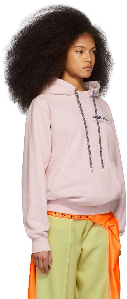 商品Ambush|SSENSE Exclusive Pink Logo Hoodie,价格¥1950,第2张图片详细描述