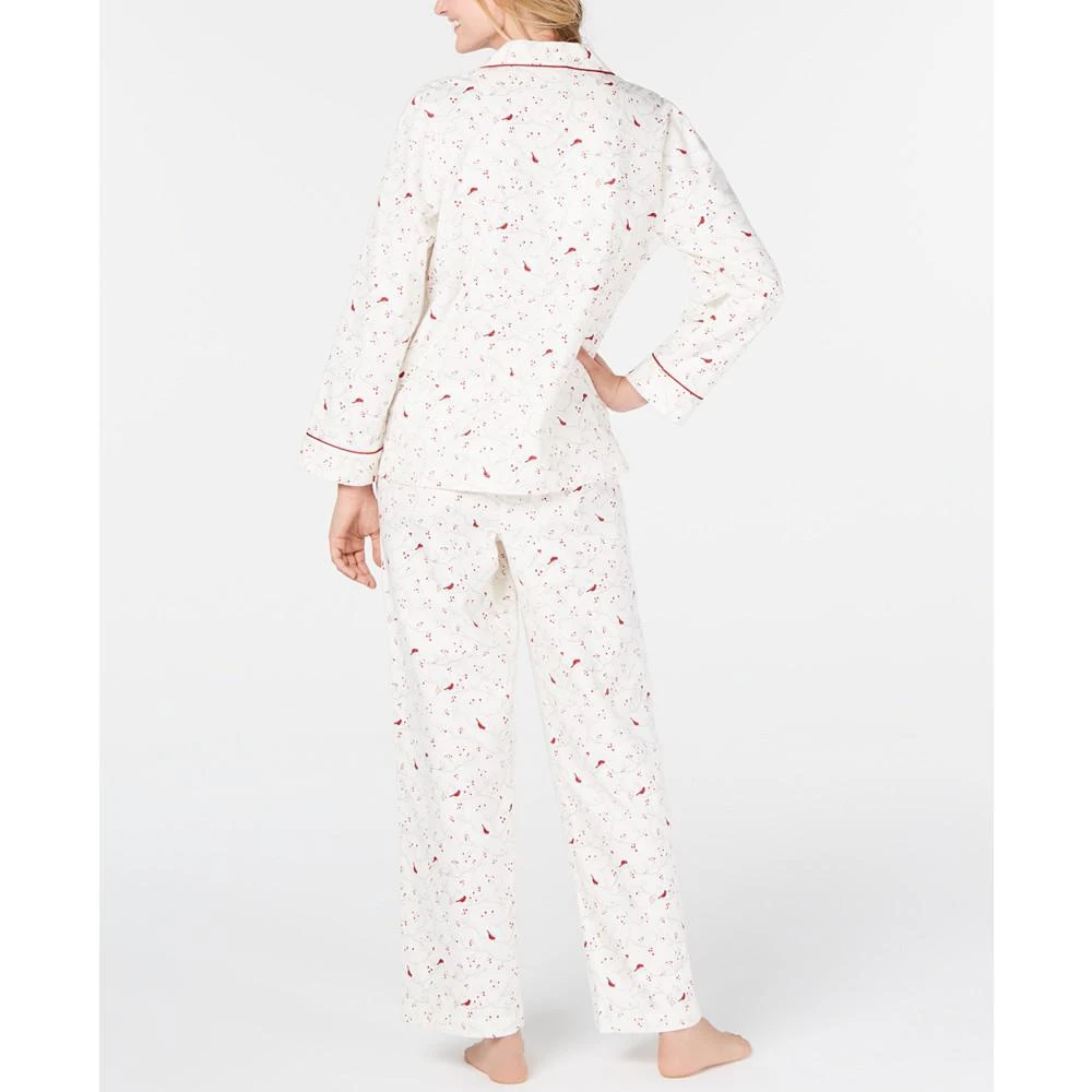 商品Charter Club|Printed Cotton Flannel Pajama Set, Created for Macy's,价格¥177,第3张图片详细描述