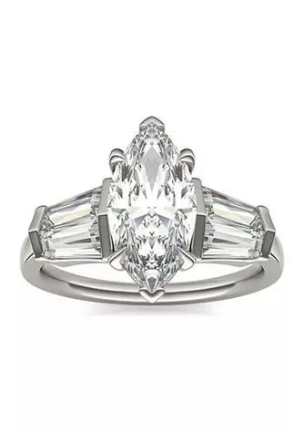 商品Charles & Colvard|Colvard Charles Colvard 3.36 Ct. T.w. Lab Created Marquise Moissanite Five Stone Engagement Ring In 14K Gold,价格¥11122,第1张图片