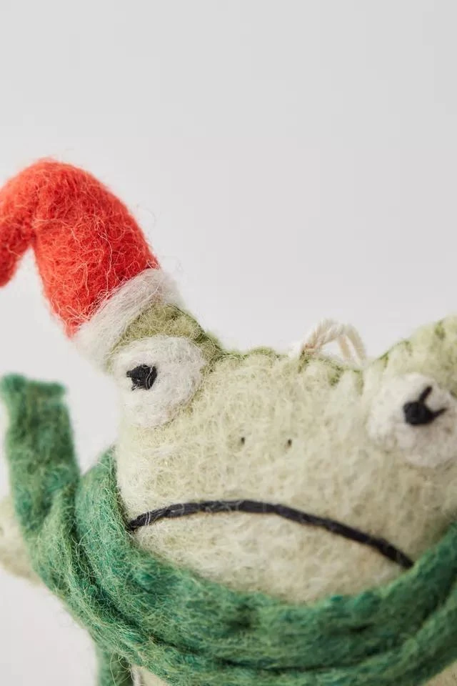 商品Urban Outfitters|Festive Frog Felt Ornament,价格¥76,第3张图片详细描述