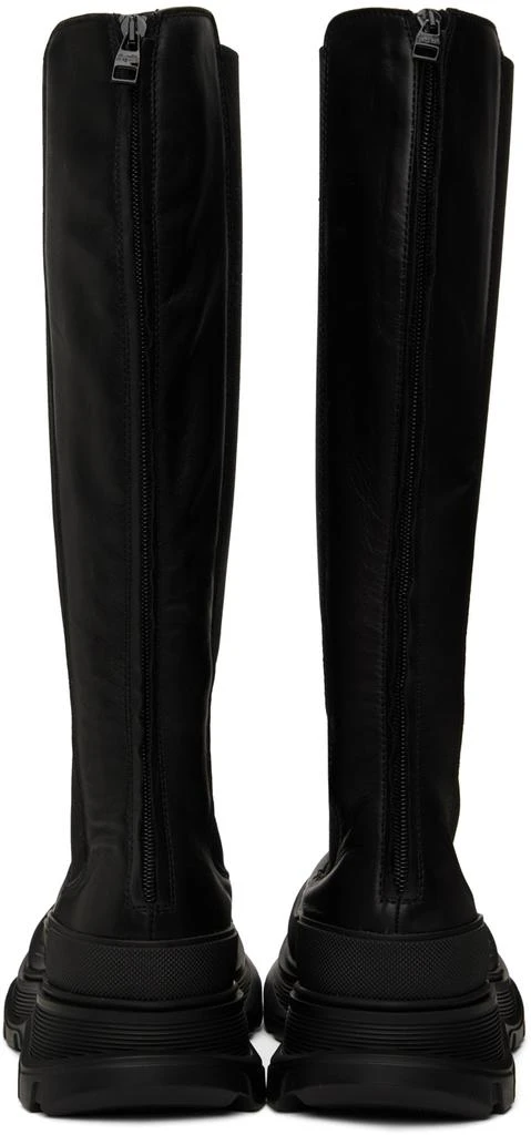商品Alexander McQueen|Black Tread Slick Boots,价格¥3383,第2张图片详细描述