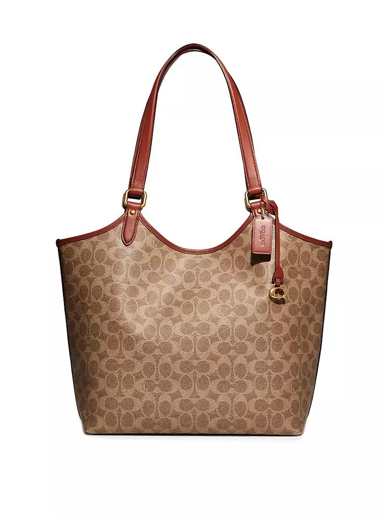 商品Coach|Signature Coated Canvas Day Tote,价格¥1659,第1张图片