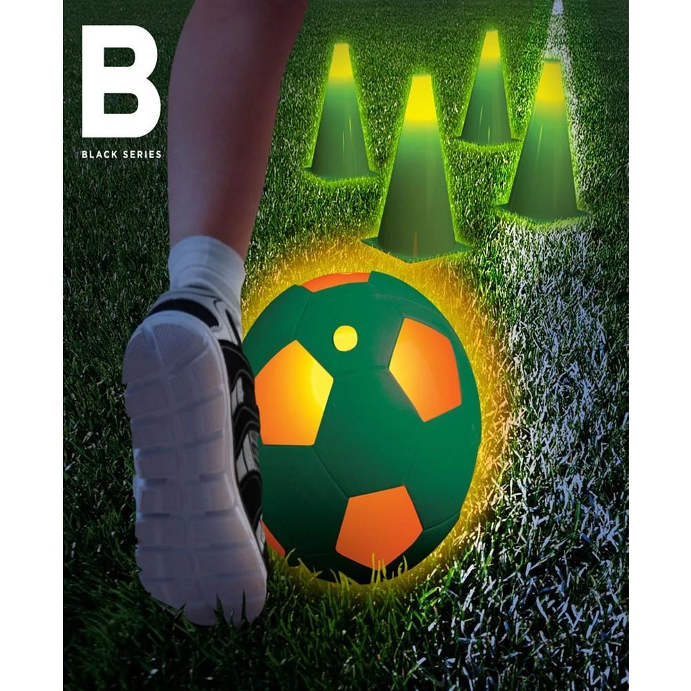 商品Black Series|Night Glow Soccer Set, LED Light-Up Ball Cones and Wristbands,价格¥479,第2张图片详细描述