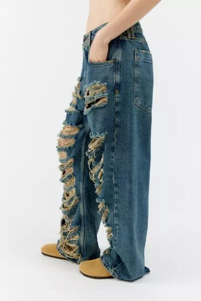 商品BDG|BDG Jaya Baggy Boyfriend Jean - Extra Distressed,价格¥416,第3张图片详细描述