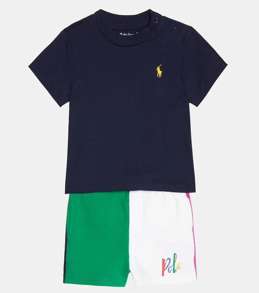 商品Ralph Lauren|Baby cotton T-shirt and shorts set,价格¥512,第2张图片详细描述