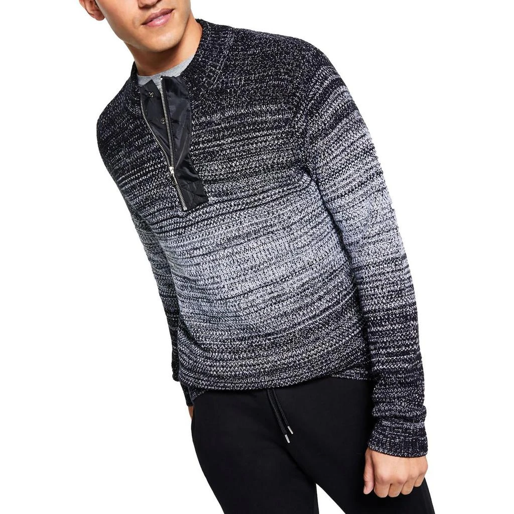 商品INC International|INC Mens 1/4 Zip Mock Neck Pullover Sweater,价格¥93,第1张图片