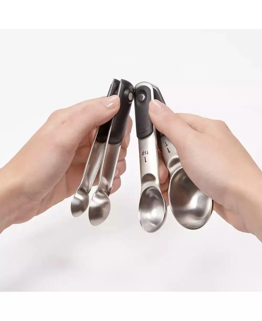 商品OXO|Good Grips Set of 4 Stainless Steel Magnetic Measuring Spoons,价格¥90,第5张图片详细描述