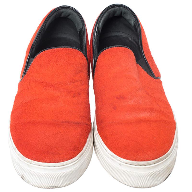 Celine Orange Calfhair Slip On Sneakers Size 38商品第3张图片规格展示