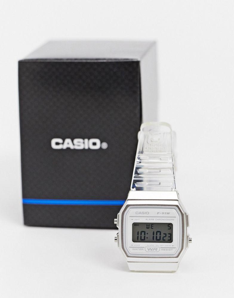 商品Casio|Casio F-91WS-7EF digital watch in clear,价格¥264,第4张图片详细描述