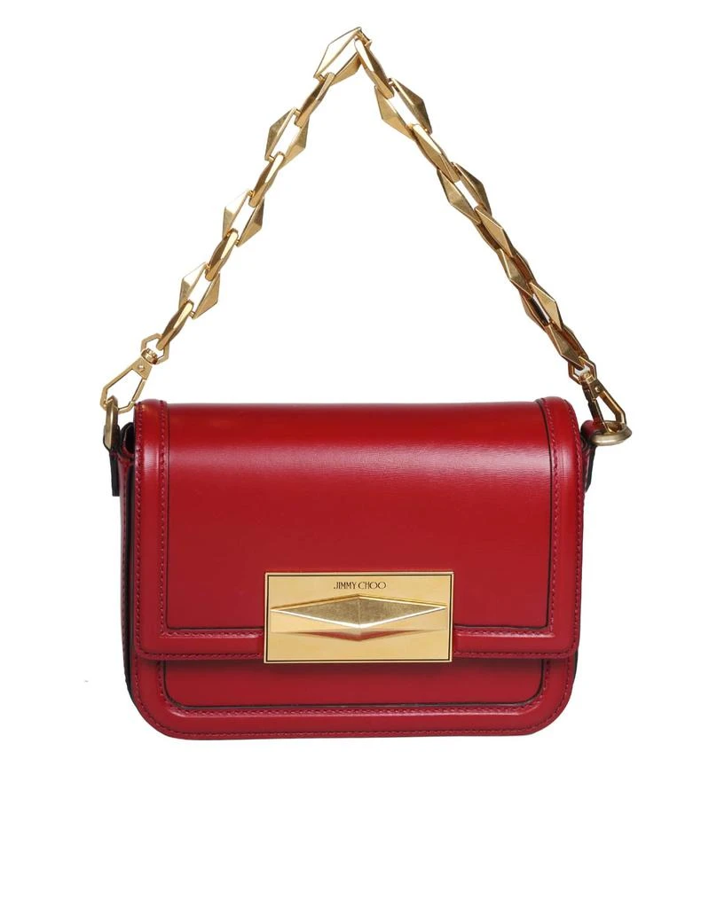 商品Jimmy Choo|Diamond Crossbody Bag In Cranberry Color Leather,价格¥12450,第1张图片