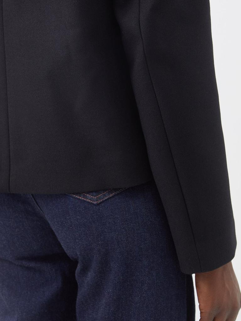商品Totême|Collarless wool-twill jacket,价格¥4242,第5张图片详细描述