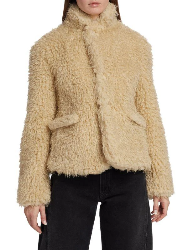商品MM6|Faux Fur Teddy Jacket,价格¥3893,第1张图片