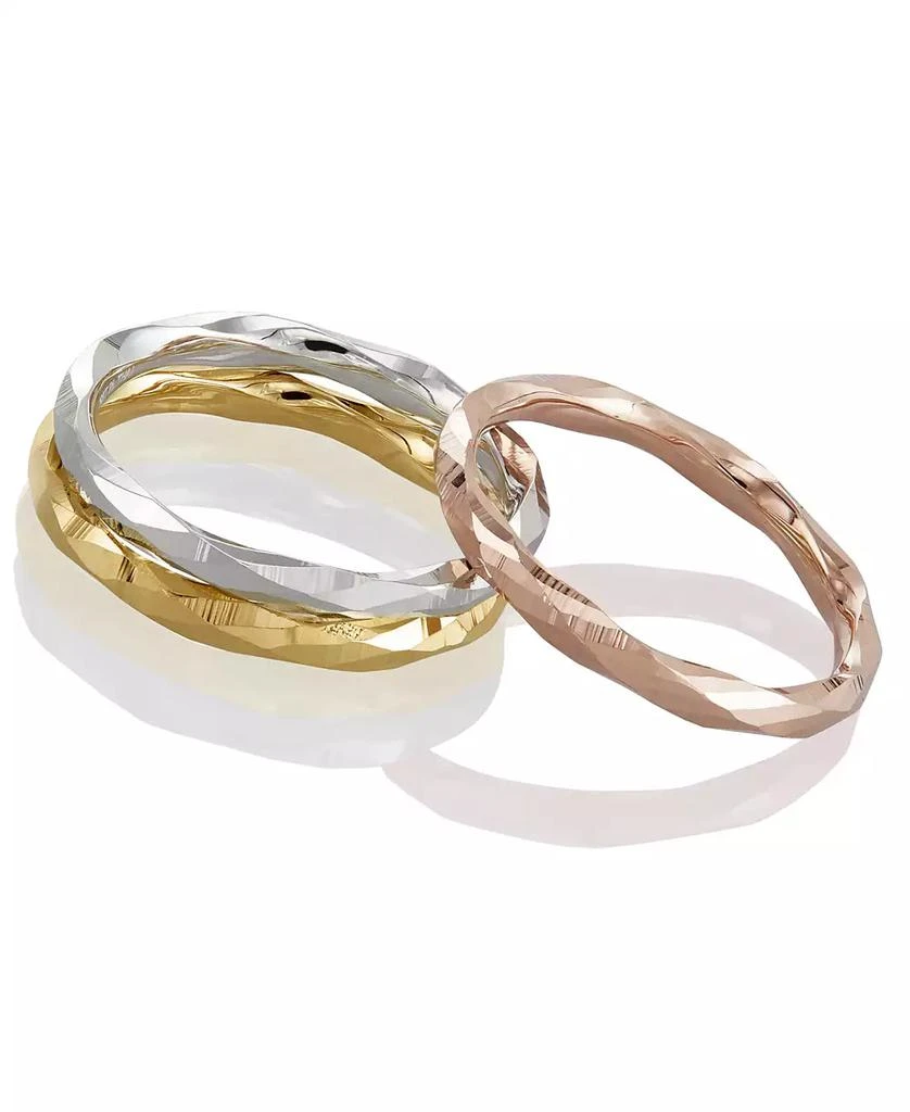 Polished Twist-Look Band in 10k Gold, Rose Gold & White Gold 商品