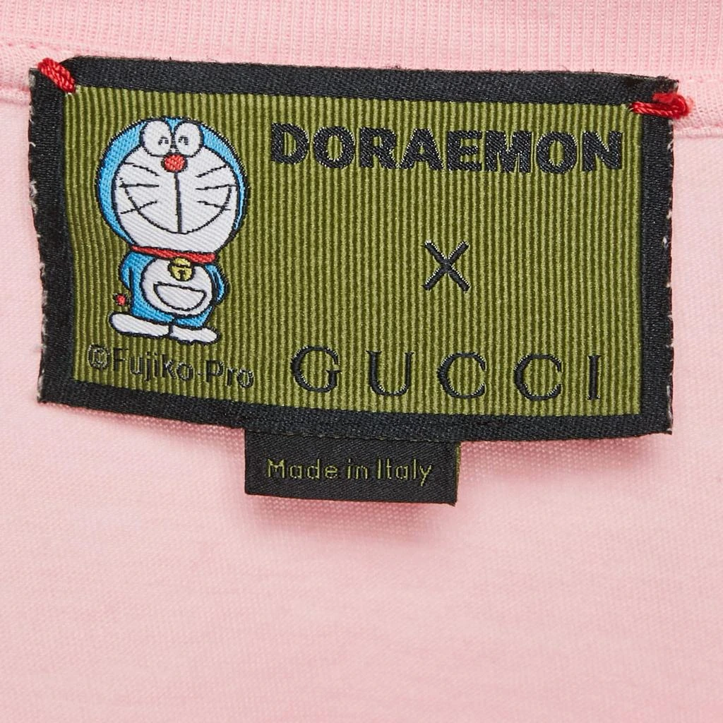商品[二手商品] Gucci|Gucci x Doraemon Pink Embroidered Jersey Crewneck T-Shirt XS,价格¥1696,第4张图片详细描述
