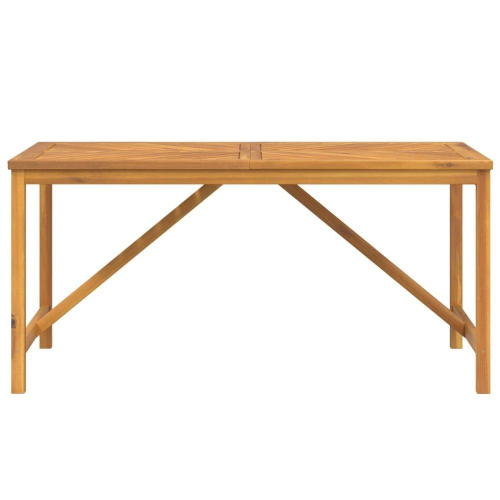 商品VidaXL|Patio Dining Table 59.1"x35.4"x29.1" Solid Wood Acacia,价格¥2896,第3张图片详细描述