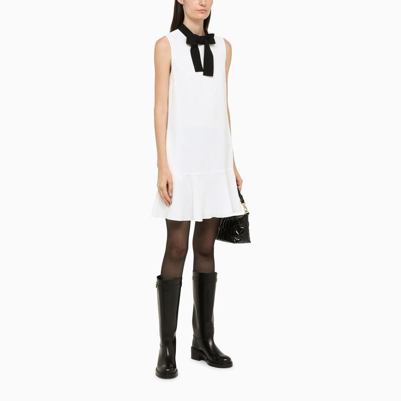 商品RED Valentino|Ivory-coloured dress with bow on the neckline,价格¥2890,第4张图片详细描述