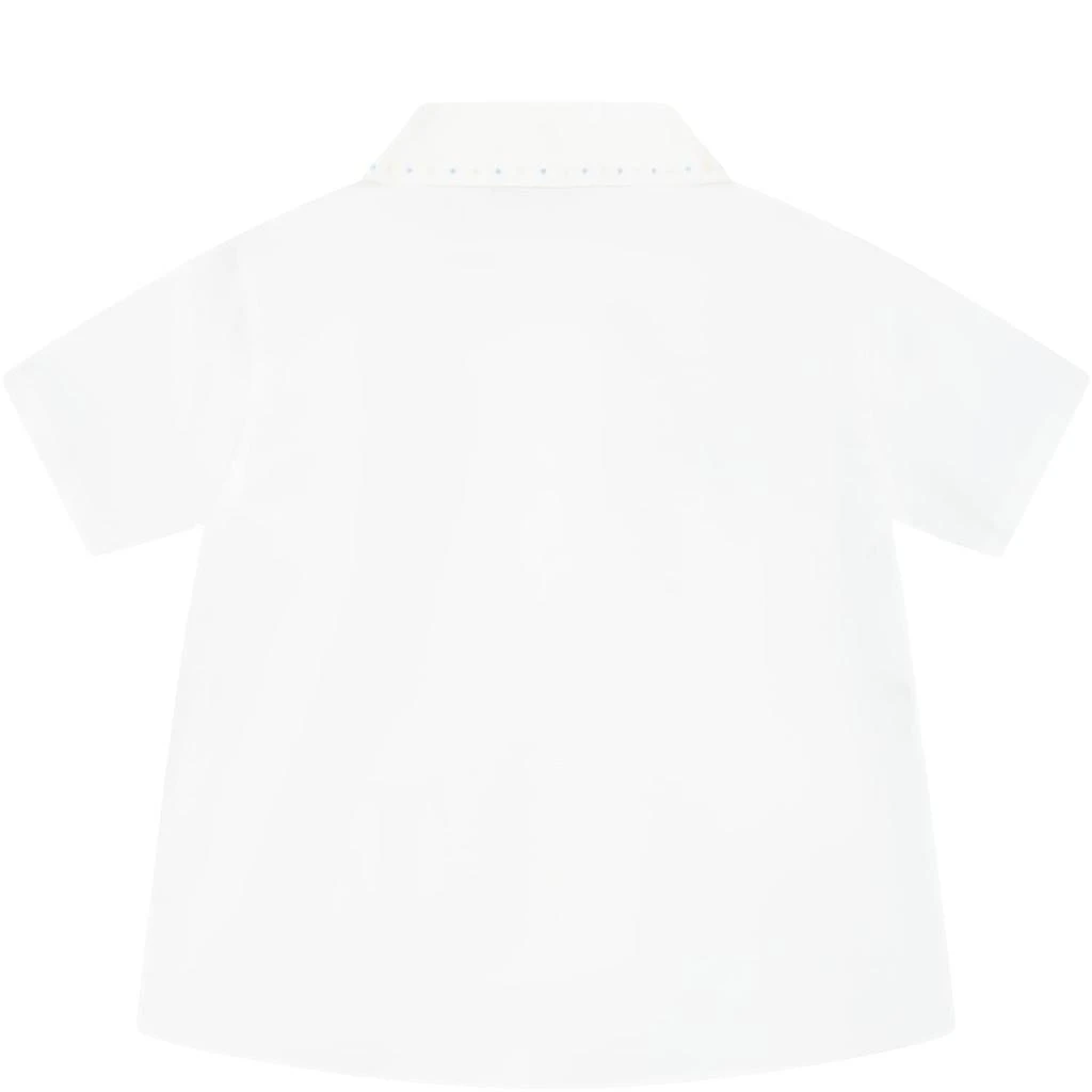 商品Gucci|White Shirt For Baby Boy With Polka Dots,价格¥2843,第2张图片详细描述