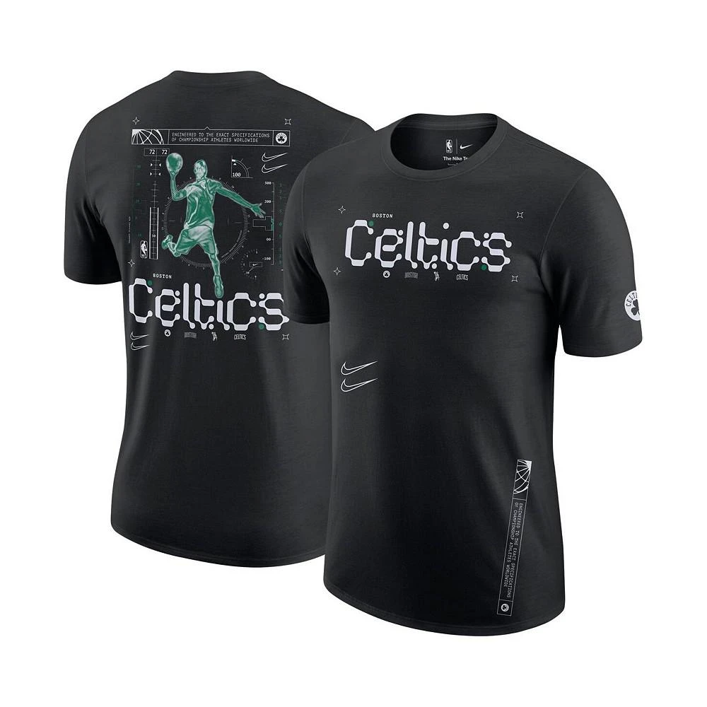 商品NIKE|Men's Black Boston Celtics Courtside Air Traffic Control Max90 T-shirt,价格¥255,第1张图片