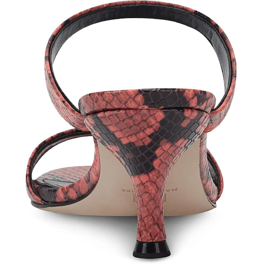 商品Marc Fisher|Marc Fisher LTD Womens Genia LEather Slip-On Heel Sandals,价格¥193,第3张图片详细描述