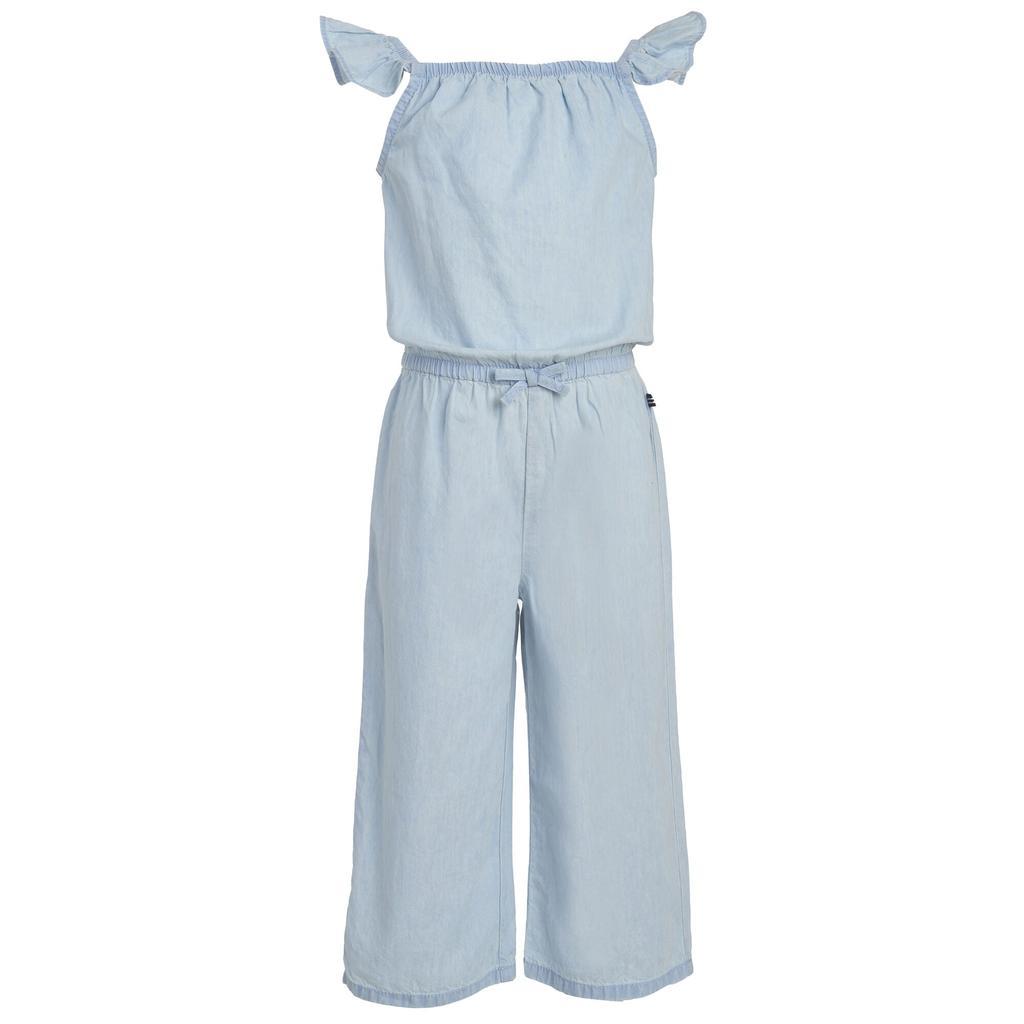 商品Nautica|Nautica Little Girls' Lightweight Denim Jumpsuit (4-7),价格¥92,第1张图片