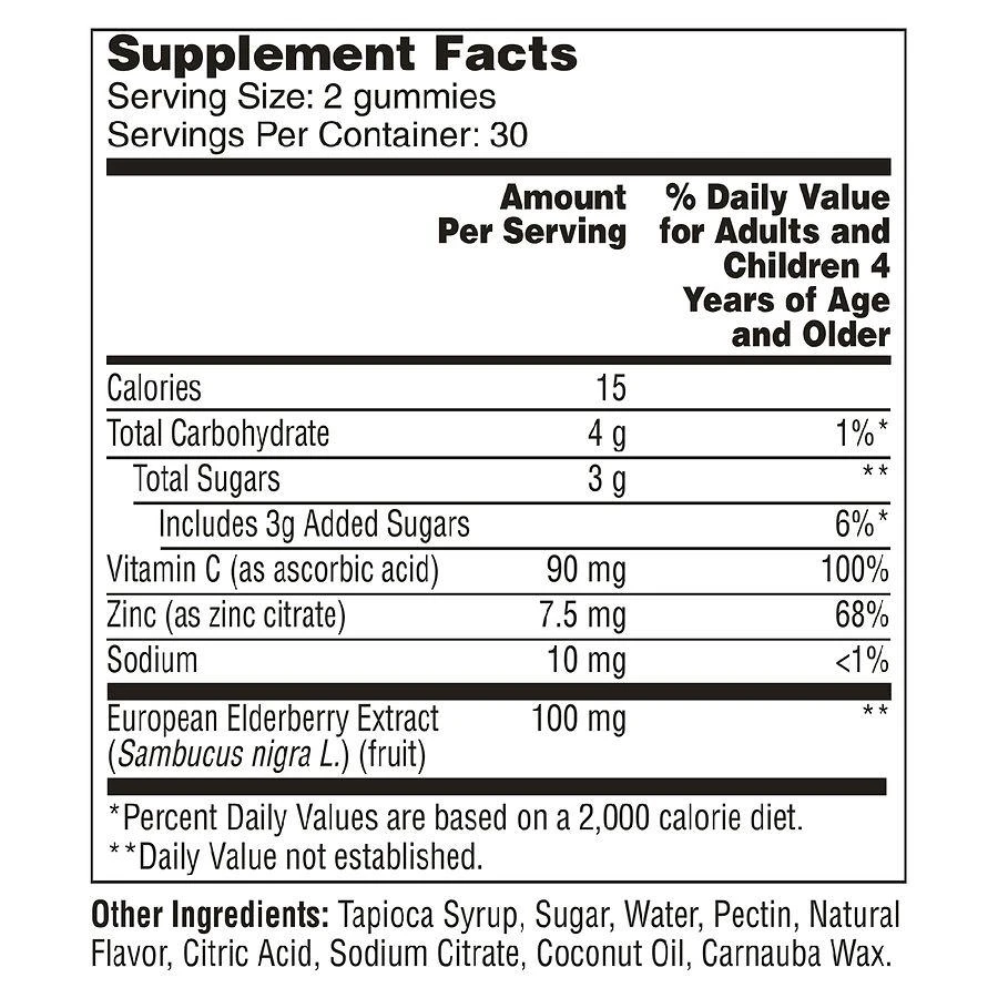商品Flintstones|Kids Elderberry Gummies with Immunity Support,价格¥74,第4张图片详细描述