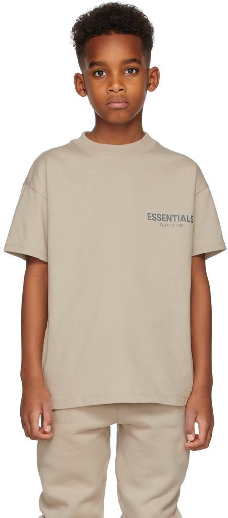 商品Essentials|Kids Tan Jersey T-Shirt,价格¥212,第4张图片详细描述