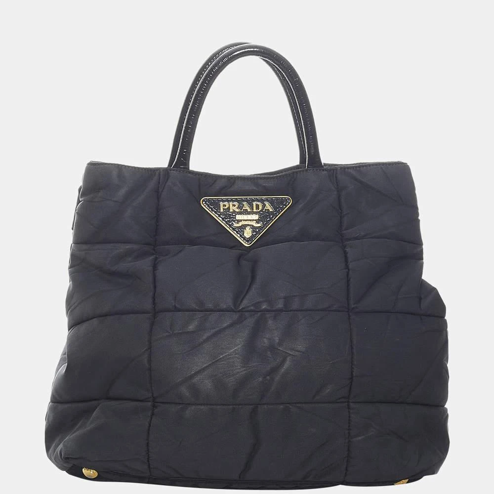 商品[二手商品] Prada|Prada Black Tessuto Bomber Handbag,价格¥5931,第1张图片