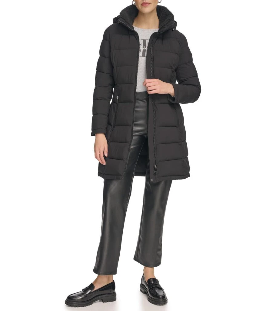 商品Calvin Klein|Faux Sherpa Puffer,价格¥922,第5张图片详细描述