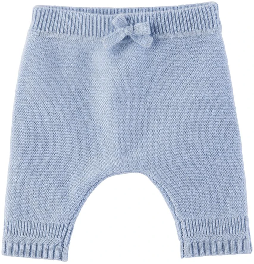 商品Burberry|三件装蓝色羊绒婴儿套装,价格¥5525,第4张图片详细描述
