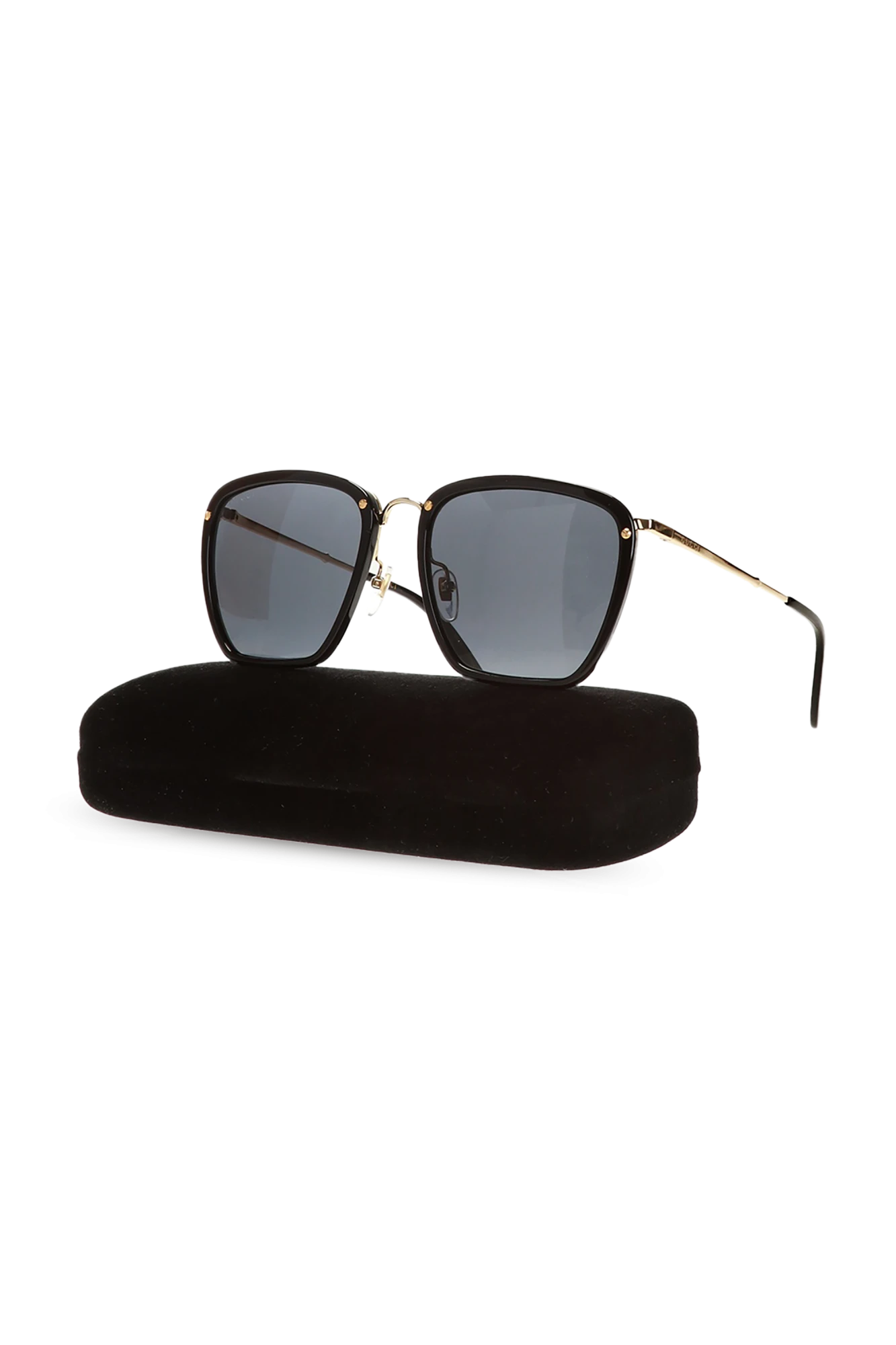商品【商品预售7天】 Gucci|Gucci 女士太阳镜 610417J07701017 黑色,价格¥2960,第4张图片详细描述
