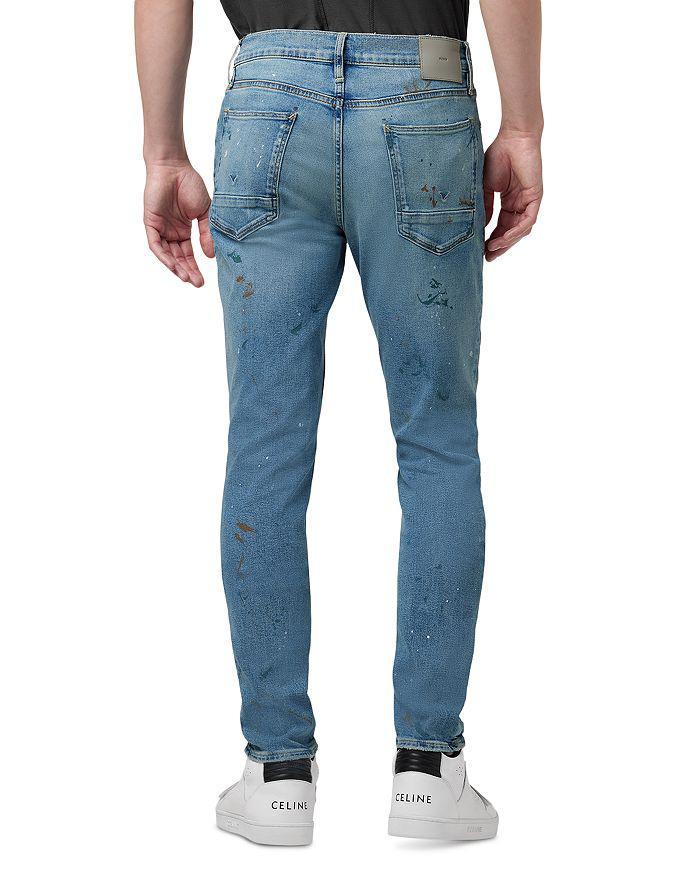 商品Hudson|Axl Slim Fit Distressed Jeans in Disorder Blue,价格¥1898,第4张图片详细描述