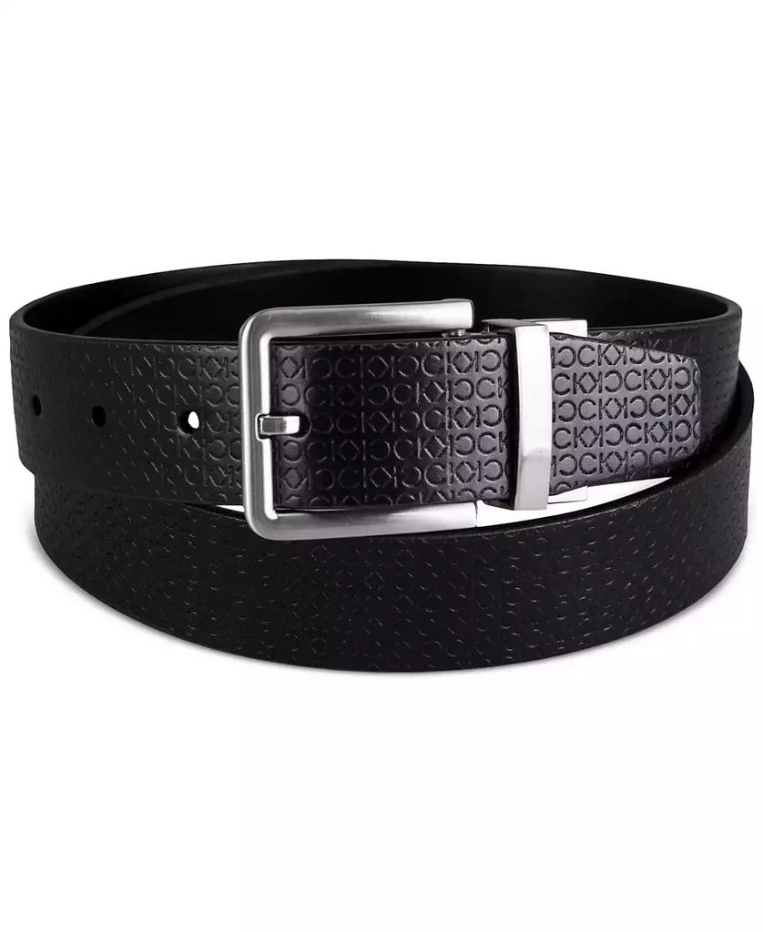 商品Calvin Klein|Men's Micro Logo Strap Reversible Casual Belt,价格¥283,第1张图片