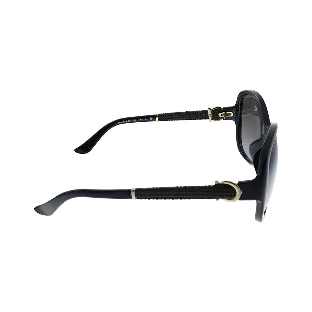 商品Salvatore Ferragamo|Salvatore Ferragamo  SF 744SLA 001 59mm Womens Oval Sunglasses,价格¥604,第3张图片详细描述